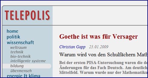 Warum wird von den Schulfächern Mathematik und den Naturwissenschaften Anwendungsbezug verlangt, nicht jedoch vom Deutschunterricht?